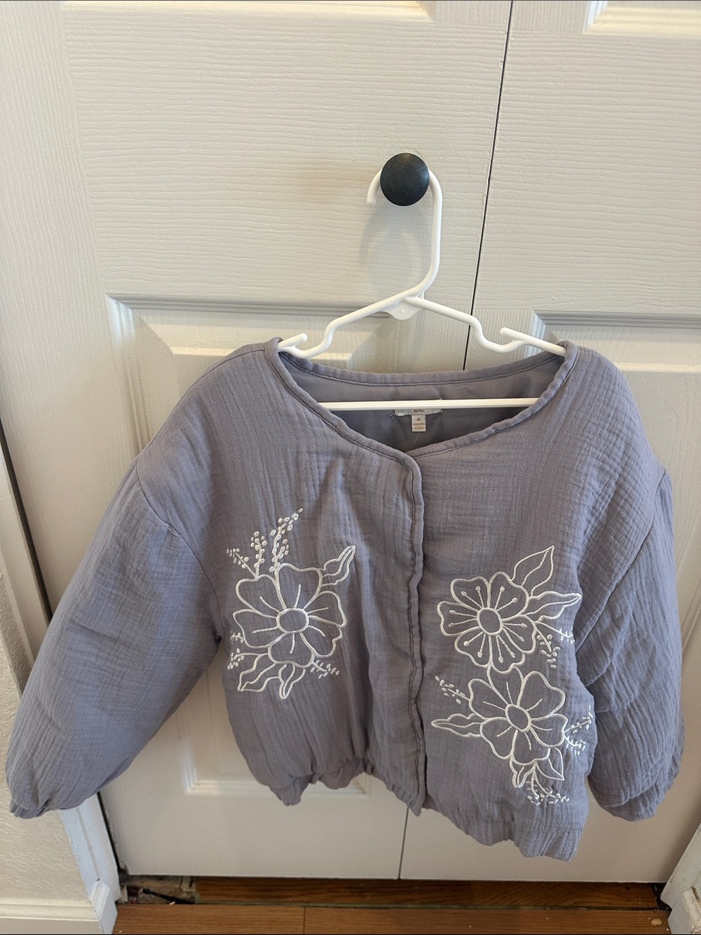 Tahari Lavender Quilted Floral Jacket for Kids